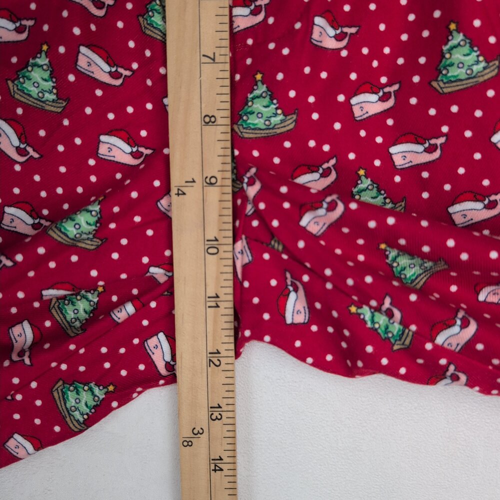 Vineyard Vines Flannel Holiday Pajama Pants S Whales & Trees - Picture 10 of 11